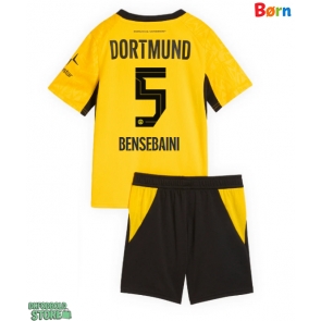 Borussia Dortmund Ramy Bensebaini #5 Replika Babytøj Hjemmebanesæt Børn 2026-27 Kortærmet (+ Korte bukser)